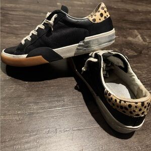 Black and Leopard Print Sneakers dolce vita